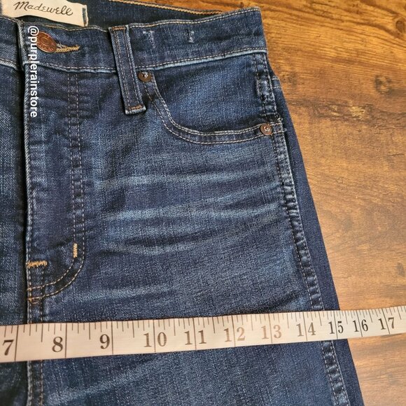 Madewell Jeans 26 High Rise 10" Skinny Hayes Wash Stretch Denim Tummy Control - Picture 9 of 13